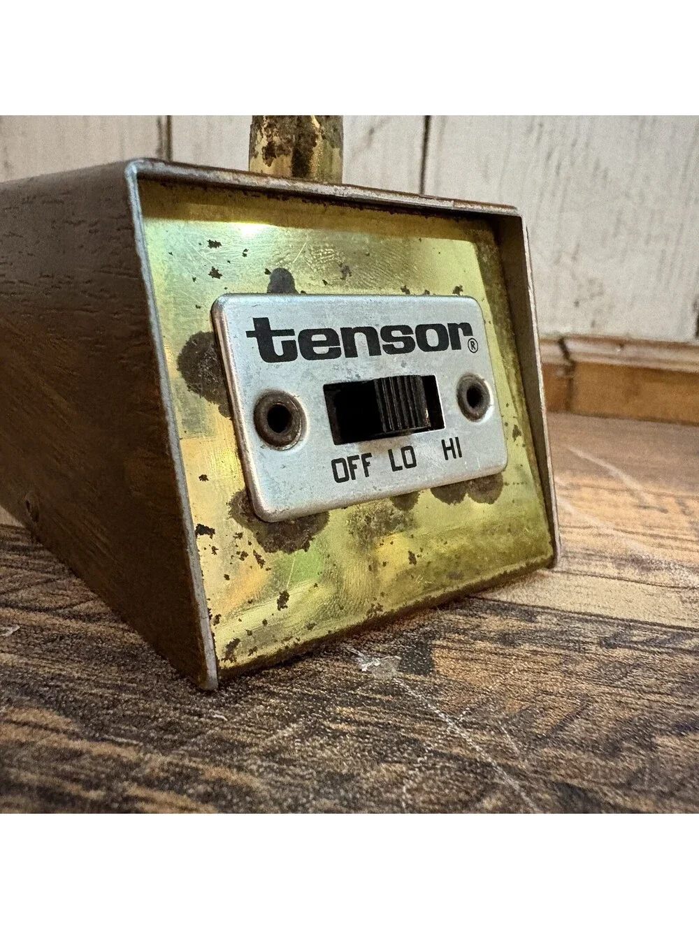 VTG Tensor 1970's Model 7200 student Desk Lamp MCM Gooseneck Brown Lo & Hi USA